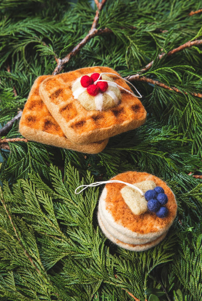 Felted Waffle Stack Ornament - House No.23