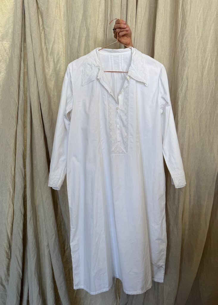 Edwardian French Cotton Shirt Dress – House No.23