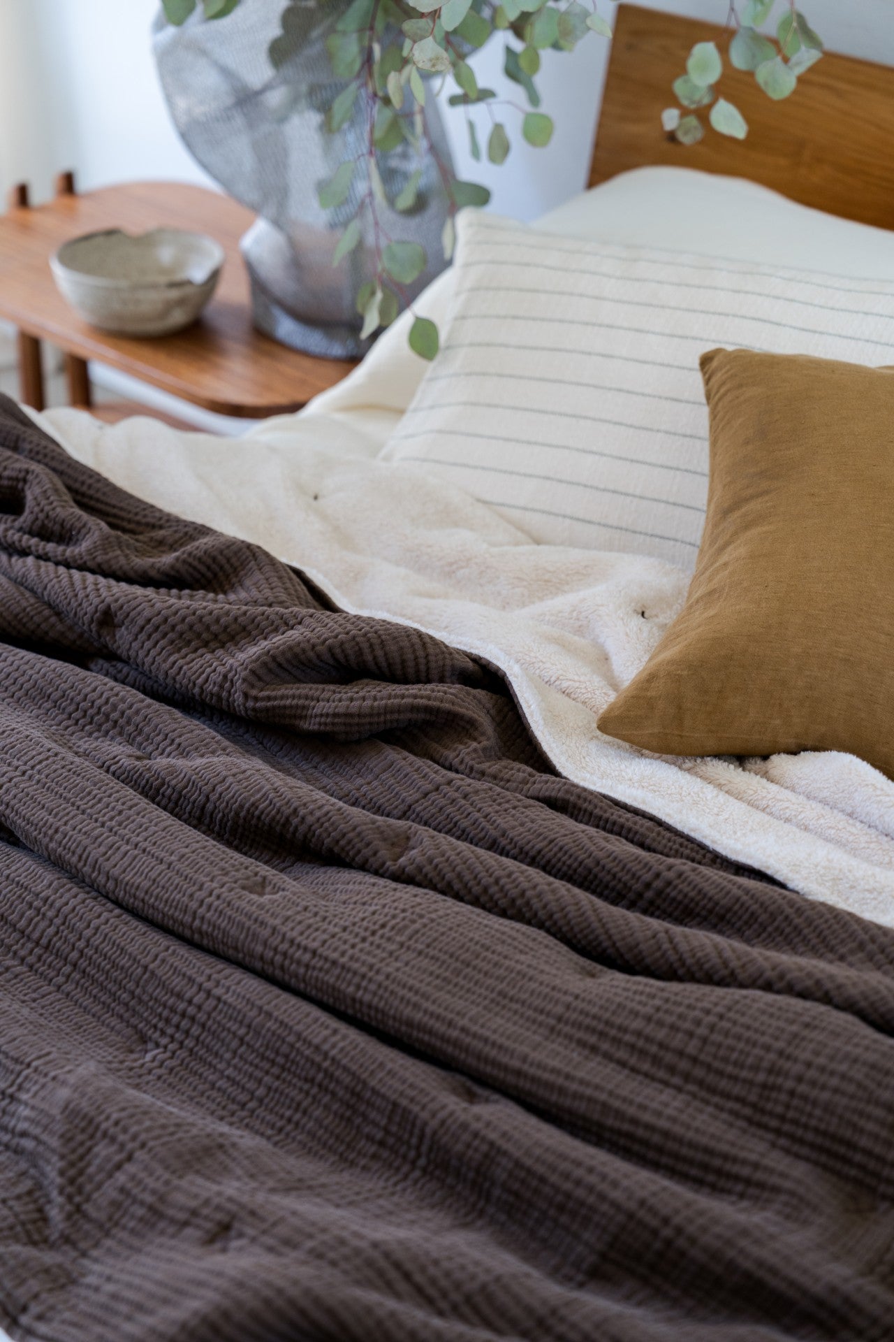布団・毛布 Burlington House 100% Cotton Throw Cotton Gauze Alaia Extra Large Sherpa Blanket – House No.23