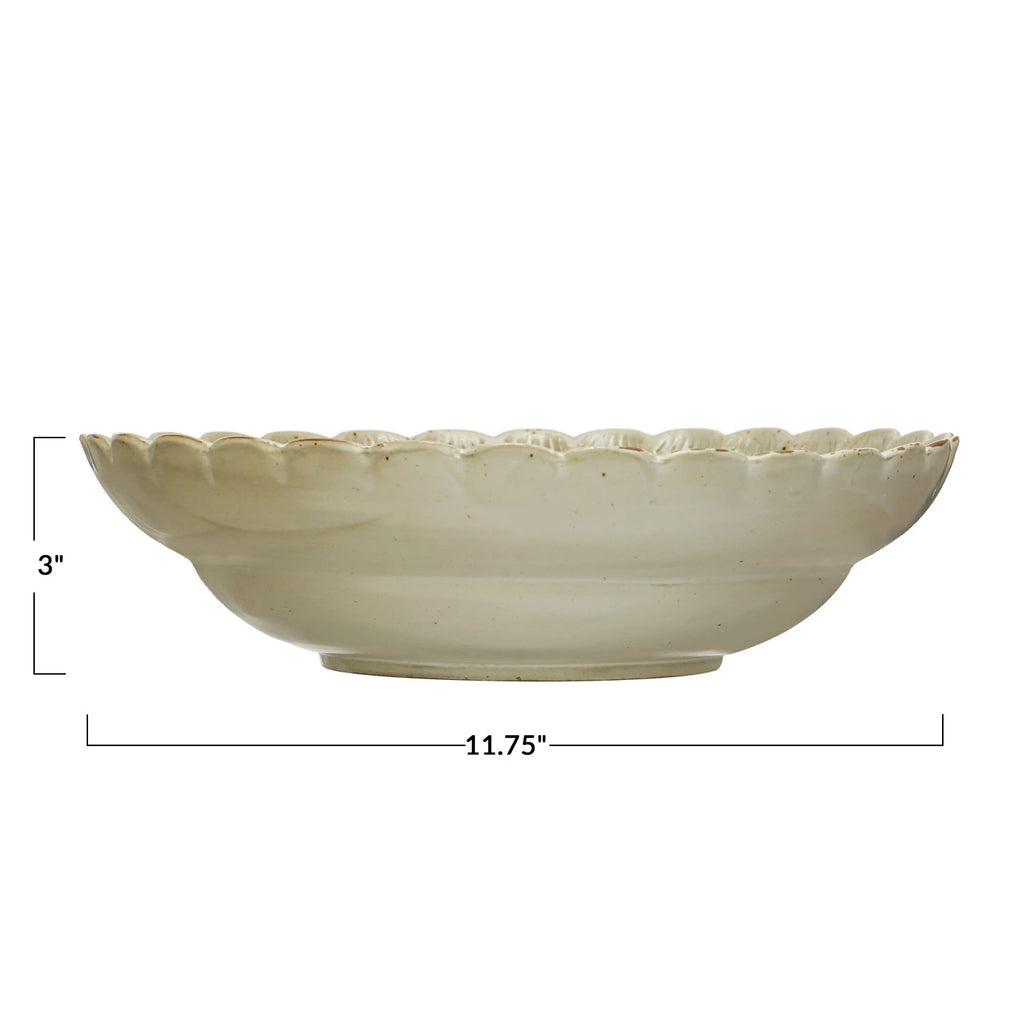 Serving Bowl with Scalloped Edge - House No.23