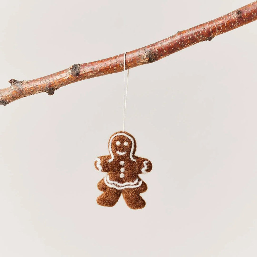 Felted Gingerbread Lady Ornament - House No.23
