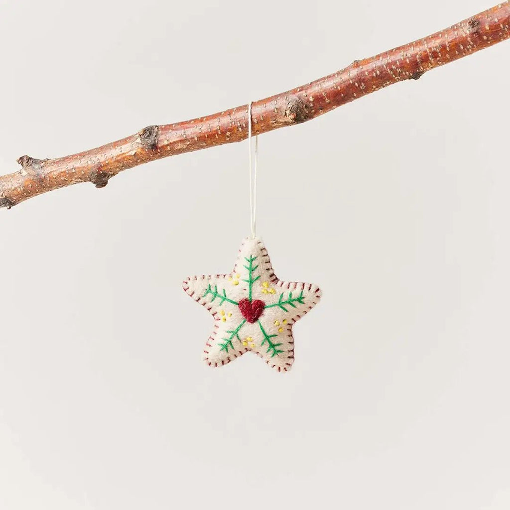 Felted Star Ornament - House No.23