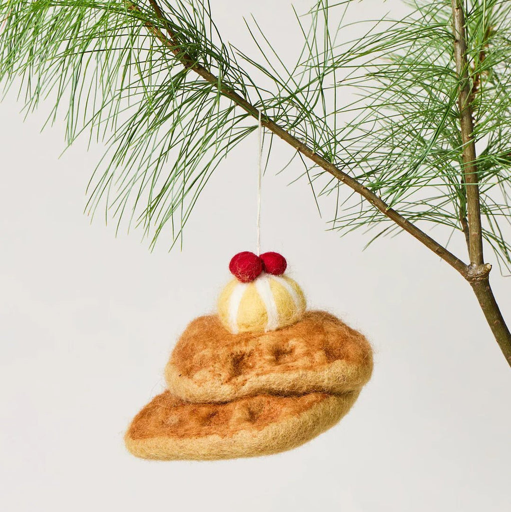 Felted Waffle Stack Ornament - House No.23