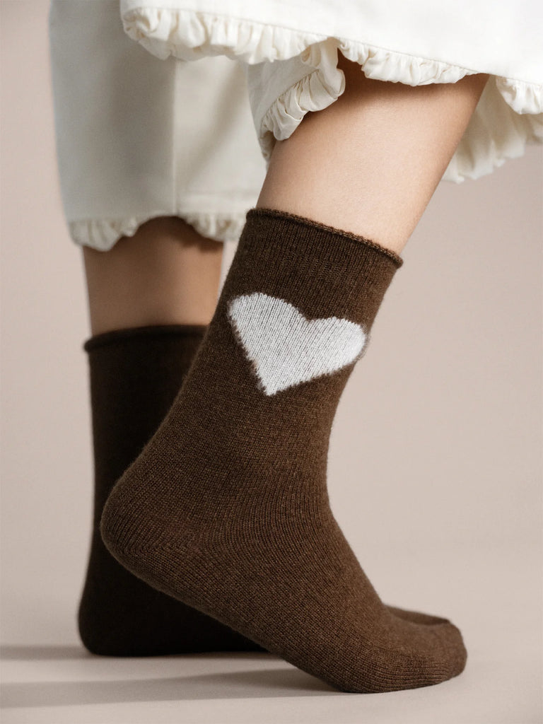 Brown Love Cashmere Crew - House No.23