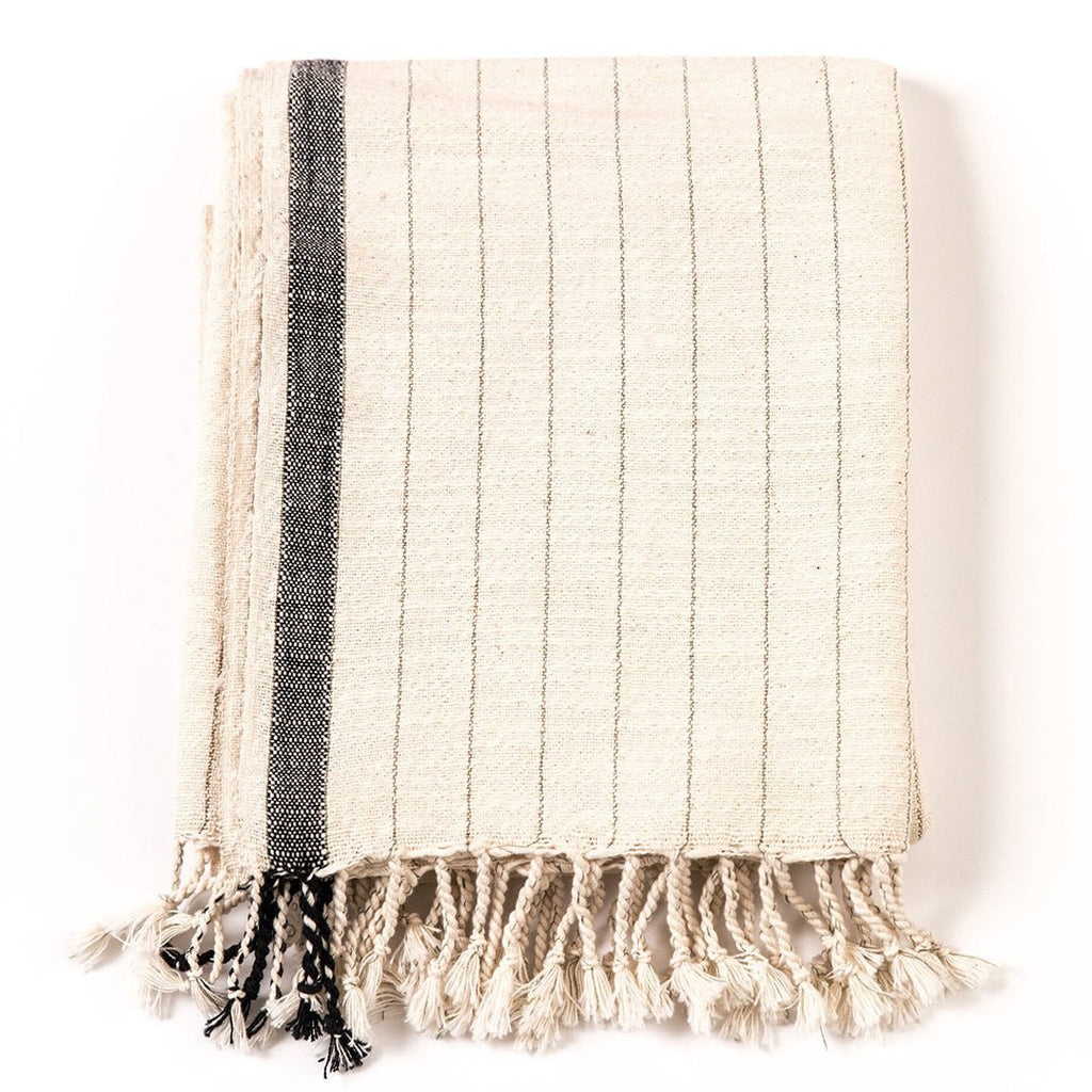 Handwoven Turkish Towel - Bold Anthracite - House No.23