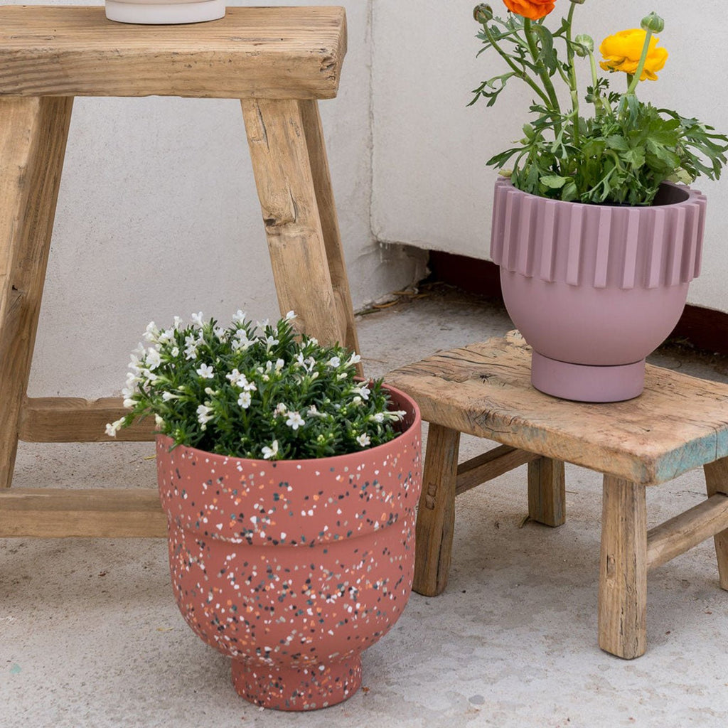 Funnel Planter - Dusty Roze Terrazo - House No.23