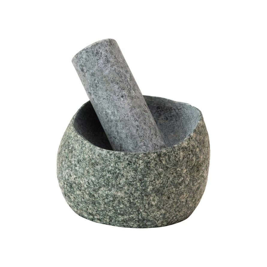 Natural Stone Mortar and Pestle (Set of 2) – House No.23