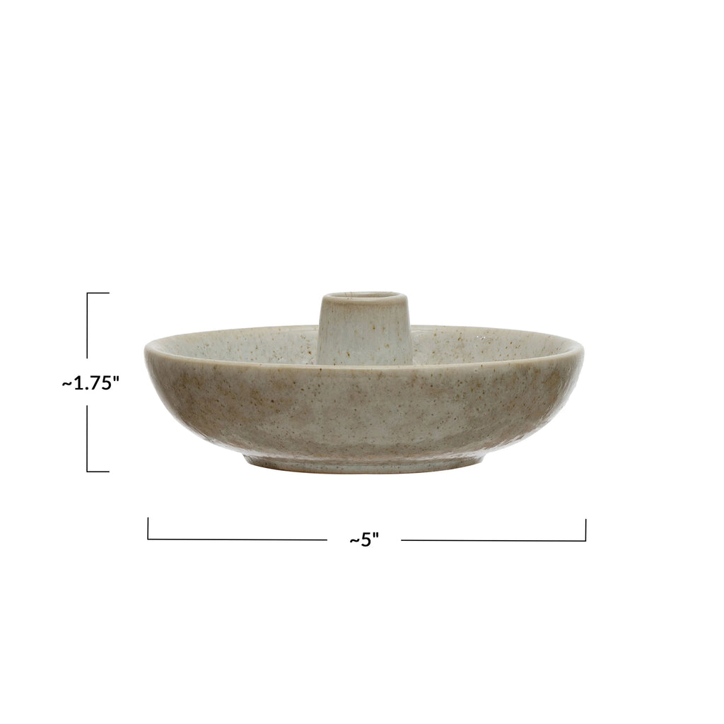 Stoneware Dish with Toothpick Holder - House No.23